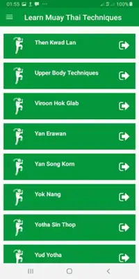 Muay Thai MMA Techniques android App screenshot 1